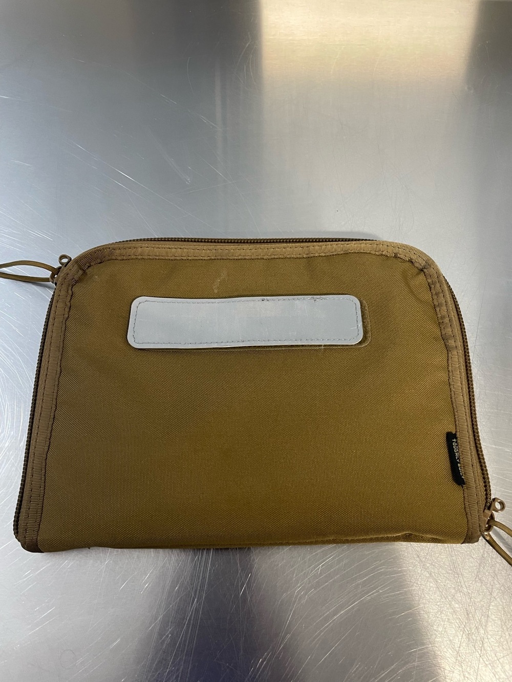 Canvas Travel Pouch in Camel Brown